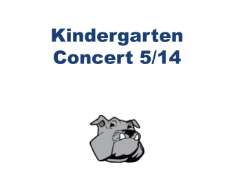 Kindergarten Concert 